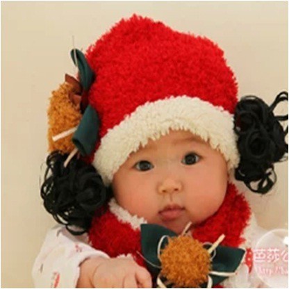 Topi Korea Musim Dingin Red Ribbon