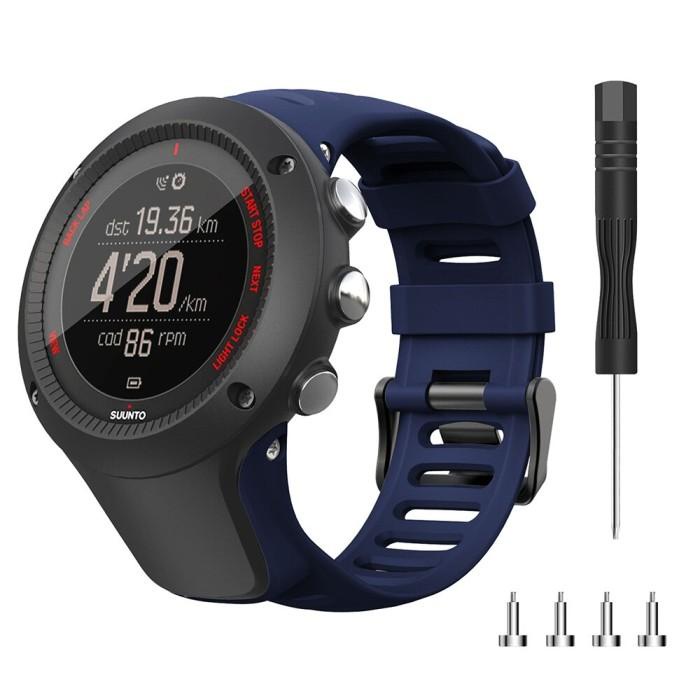 STRAP BAND TALI JAM SUUNTO AMBIT 1 AMBIT 2 AMBIT 3 - BLACK