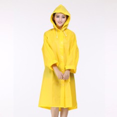 SPECIAL!!! Jas Hujan EVA khusus WARNA PINK dan KUNING Poncho  Panjang Portabel Bahan EVA Transparan