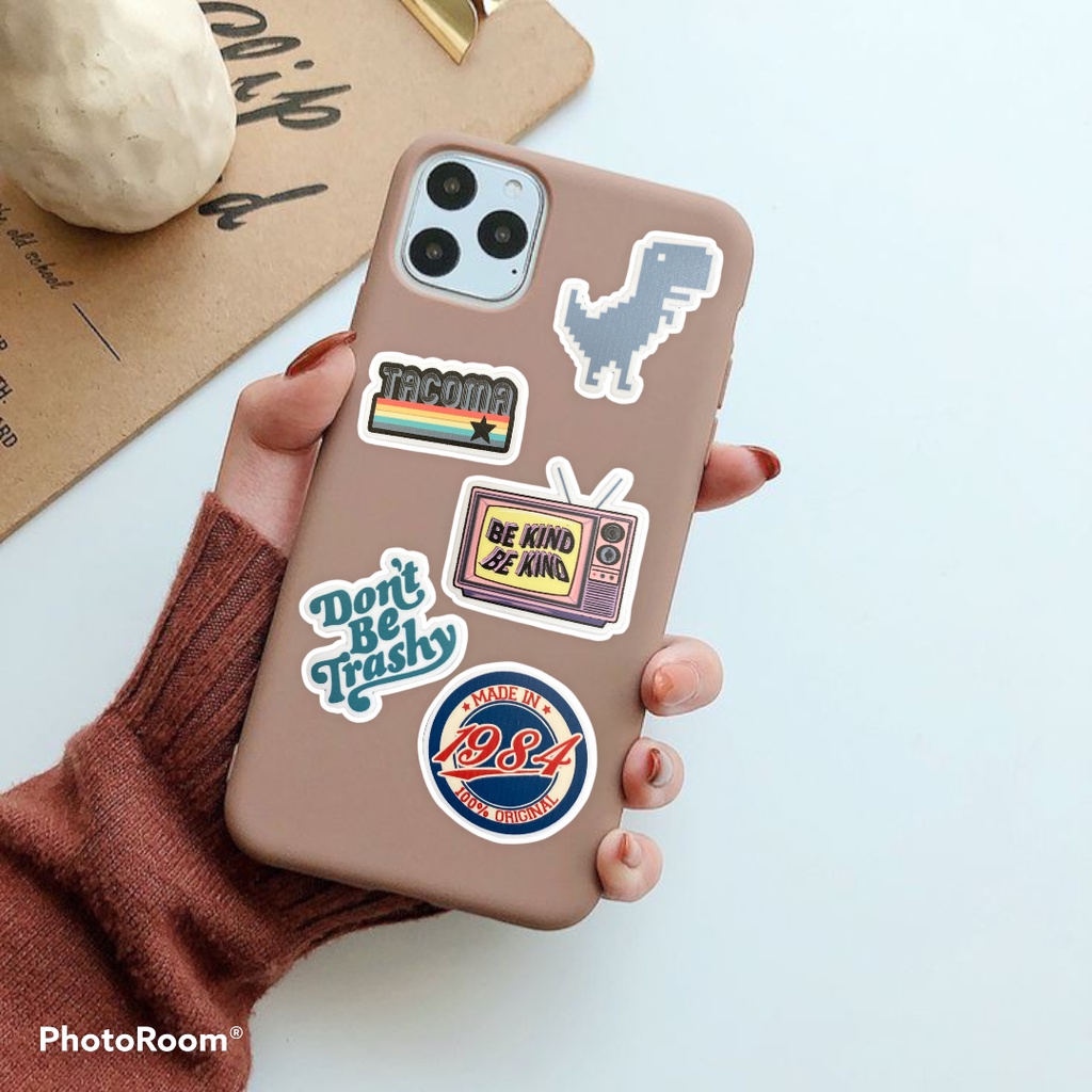 Sticker Pack Tumblr Aesthetic Retro Classic Waterproof Hiasan Laptop Botol Tumbler Case Hp DIY Stiker Laptop Notebook