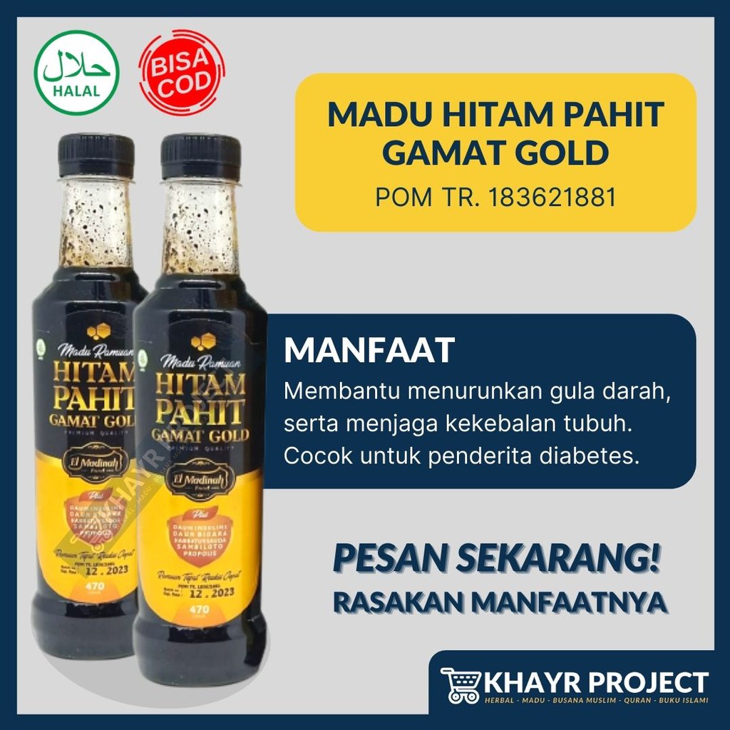 

Madu Hitam Gamat Gold Plus Daun Insuline Madu Pahit Gamat Emas Herbal Mengobati Diabetes