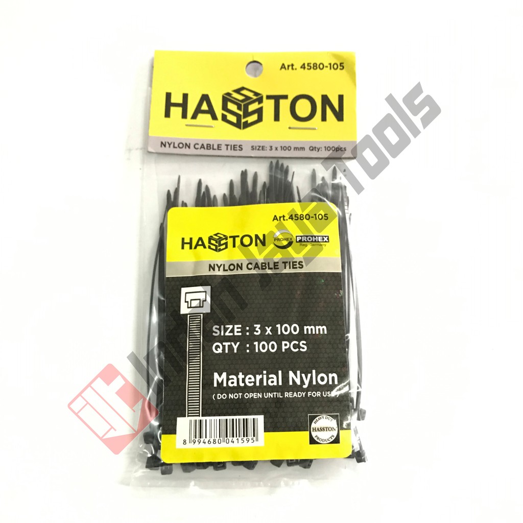 PROHEX Cable Ties 10 cm HITAM Hasston Kabel Tie Pengikat Strap 100 mm