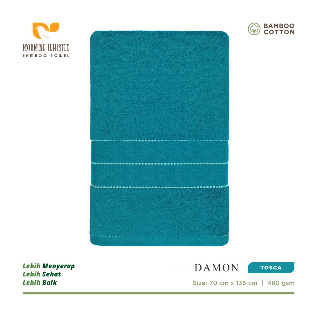 ORIGINAL | Terry Palmer Morning Whistle Bamboo Damon Handuk Mandi Dewasa 70 x 135 cm