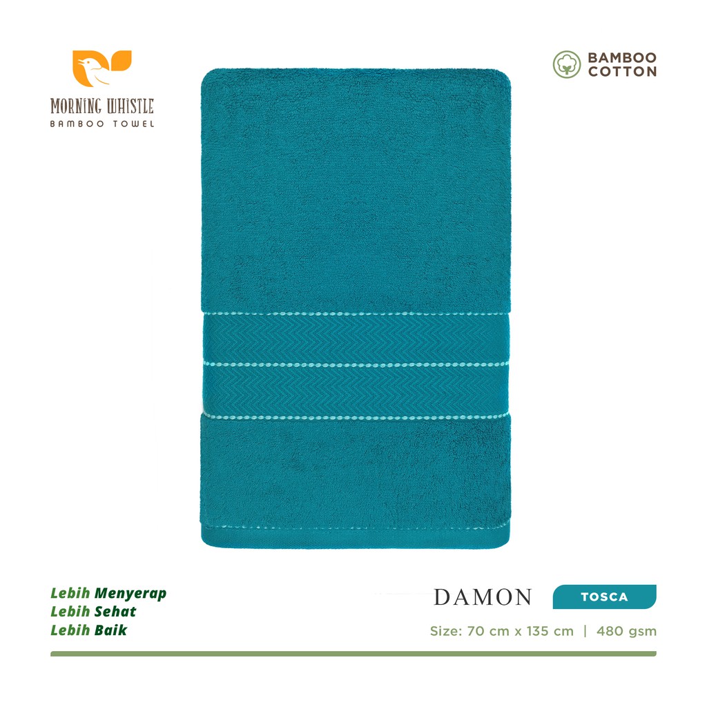 ORIGINAL | Terry Palmer Morning Whistle Bamboo Damon Handuk Mandi Dewasa 70 x 135 cm