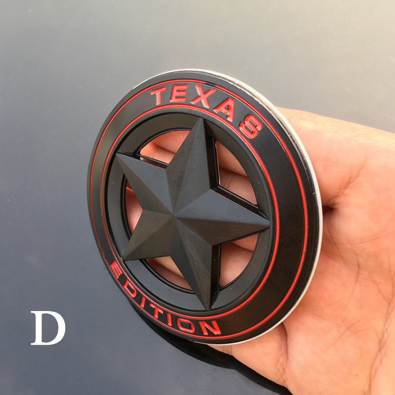 Stiker Emblem Model Texas A Star Edition Bahan Metal untuk Mobil Ford