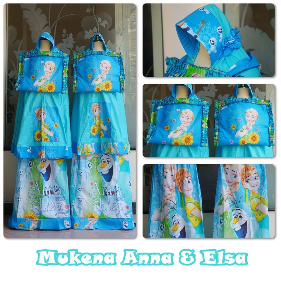 TERMURAH Mukena Anak Frozen Anna Elsa (Size S)