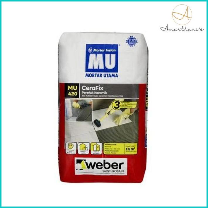 Promo Semen Instan Mortar Utama 420 Perekat Keramik - Semen Instan Baqul