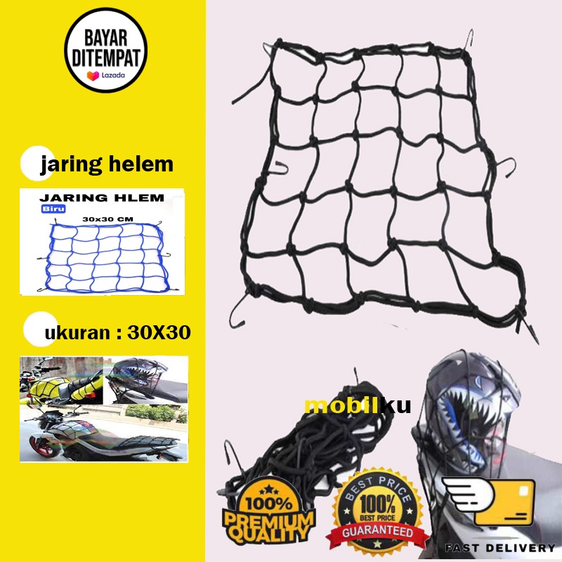 [BISA COD] Tali Jaring Pengikat Helm Barang Motor Sepeda Helmet Organizer Bicycle