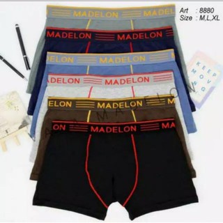 1 BOX ISI 3 | Celana Dalam BOXER pria MDELON 8880 / Dalaman Sempak Laki laki Kualitas Premium IMPORT