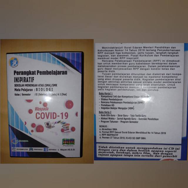 Rpp biologi sma/SMK kelas 2 semester 1/2