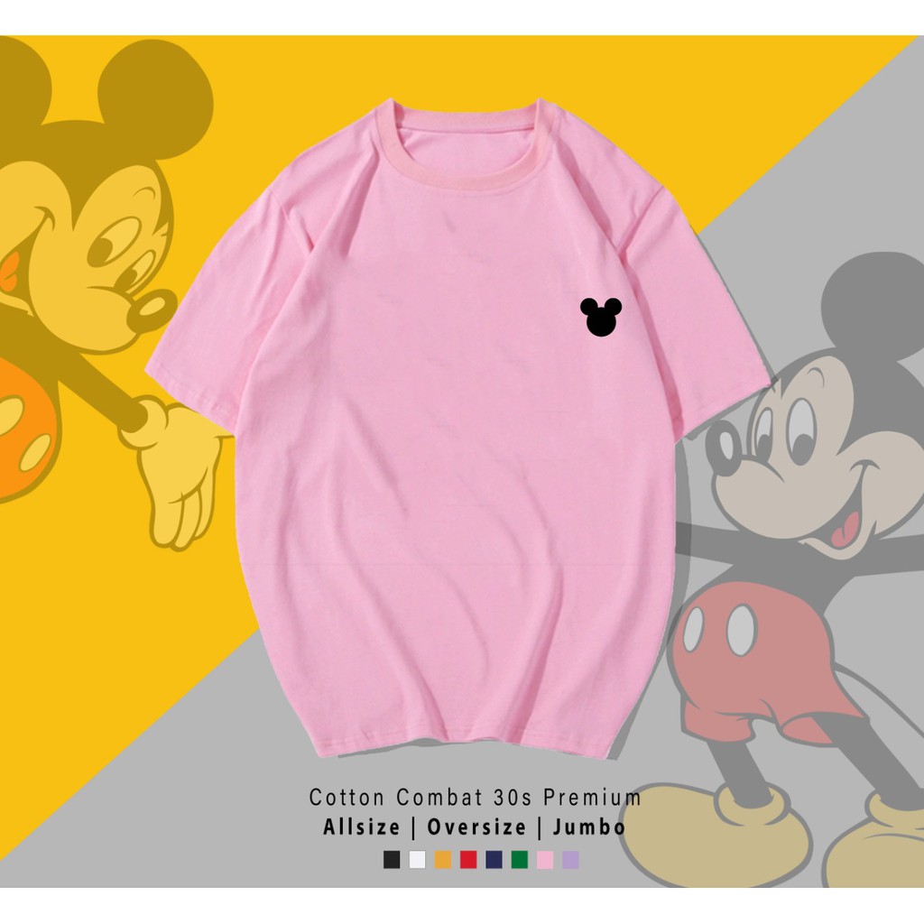 MICKEY HEAD SIDE / TERMURAH / PREMIUM BAJU KAOS  / T-SHIRT / KATUN LENGAN PENDEK / TUMBLR TEE