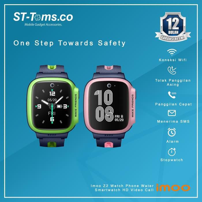 Promo Imoo Z2 Watch Phone Water Smartwatch HD Video Call - Hijau Murah