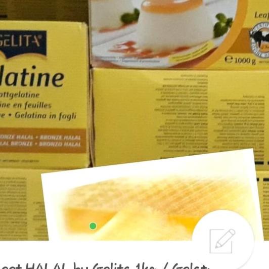 

☛ Gelatine lembaran/ Gelita gelatine sheet -35 gram( 10 lembar ) ♜