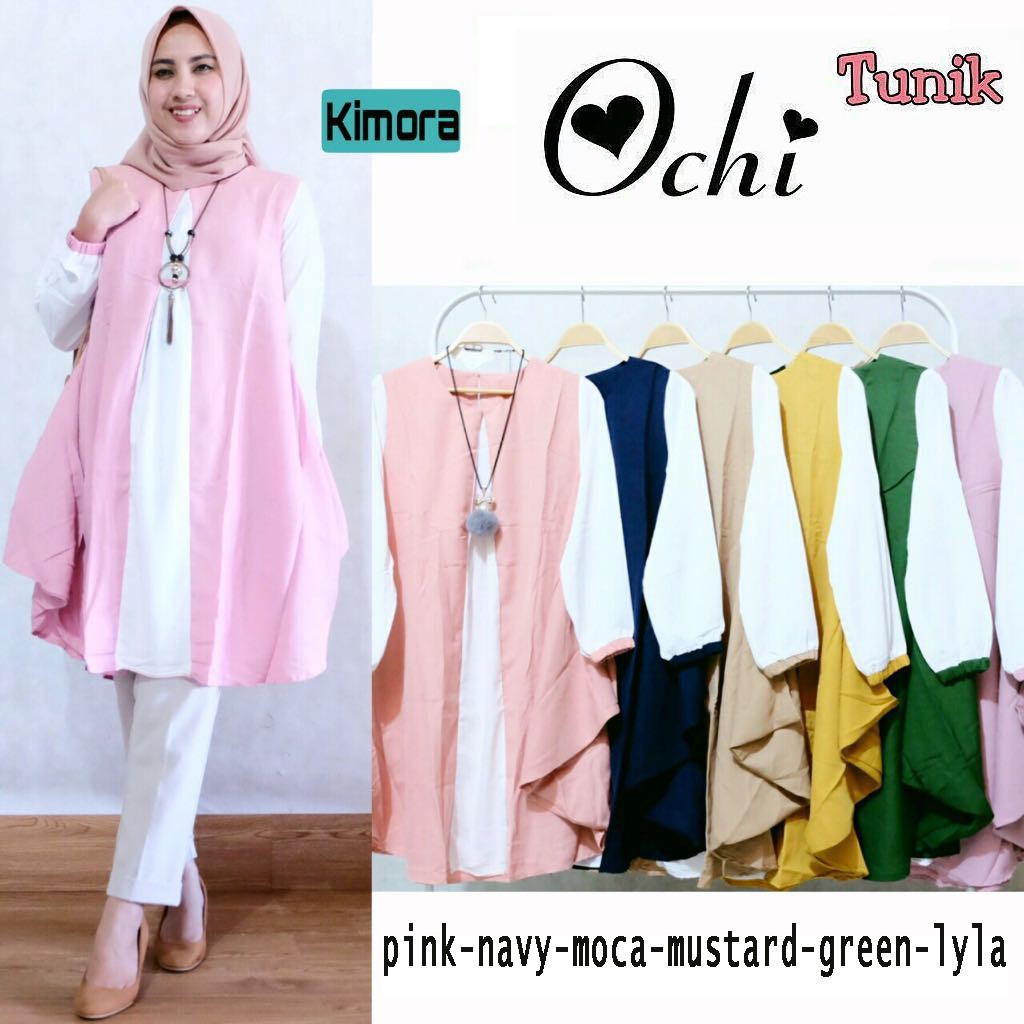 Promo OCHI TUNIK Fashion muslim tunic / atasan muslim wanita