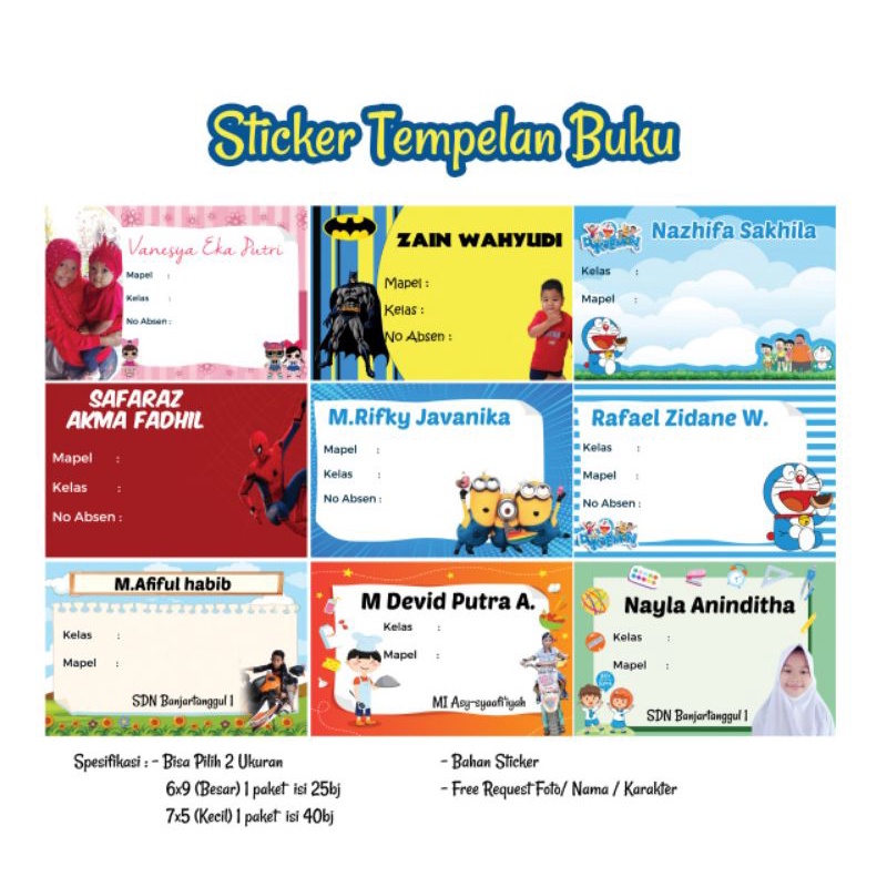 

CETAK STICKER TEMPELAN BUKU