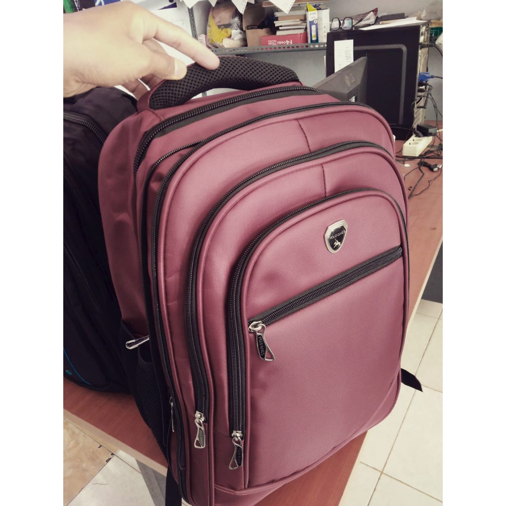 tas ransel laptop polo jumbo ori impor expandable backpack mudik polo line polo gives