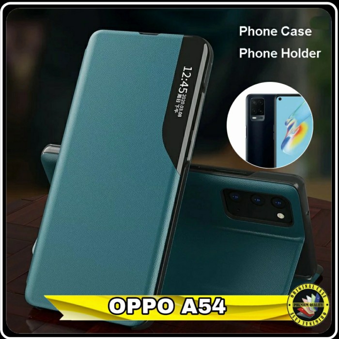 Casing Oppo A54 FlipCase Dompet Kulit oppo A 54 Miror Slim