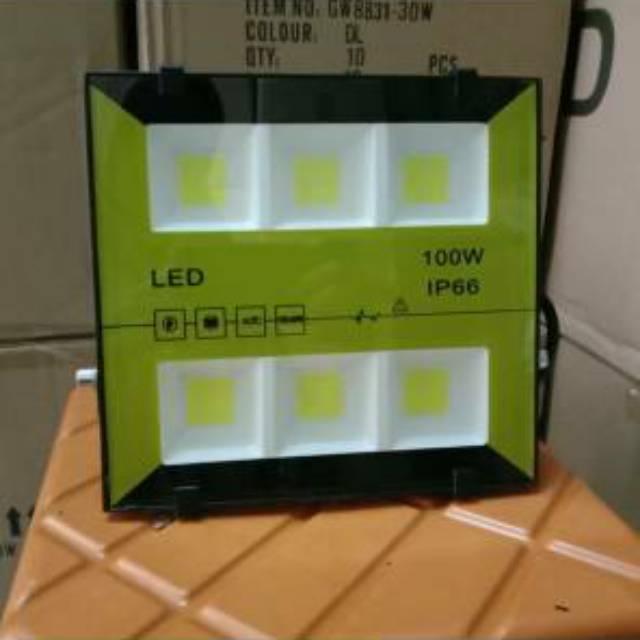 Lampu Sorot Tembak Led 100 Watt 6 COB High Quality