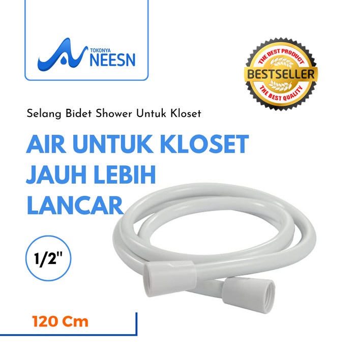 Flexible Hose Selang Shower Fleksibel PVC SOLVEX 120 - 150 - 200 cm - - 120 cm