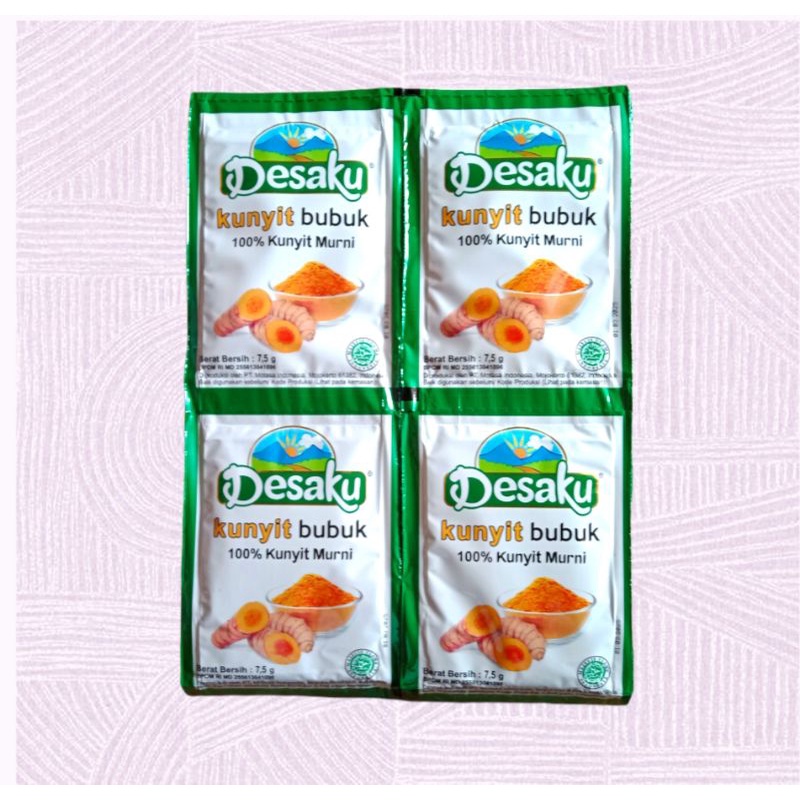 

Desaku Kunyit bubuk renteng 7.5grx12pcs / desaku bumbu masak instan