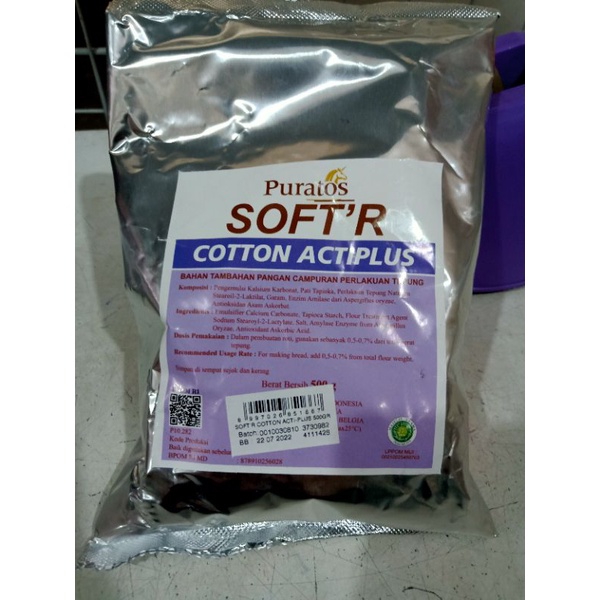 

PURATOS SOFT COTTON / BAHAN TAMBAHAN PANGAN CAMPURAN TEPUNG 500GR