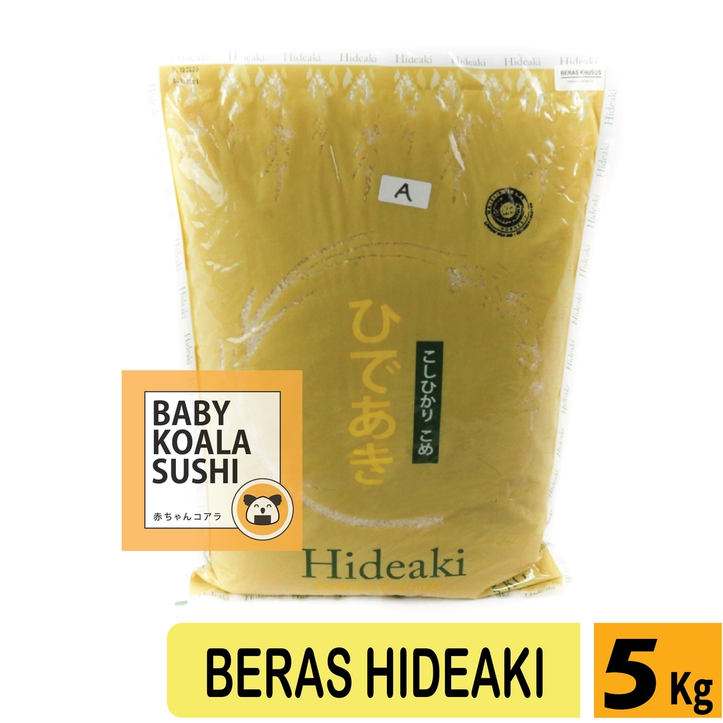 HIDEAKI Beras Sushi Premium 5 Kg │ Japonica Rice for Kimbab