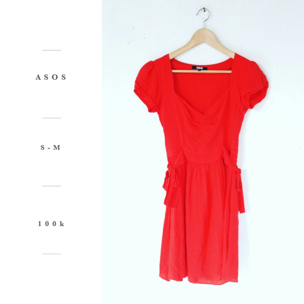 Asos Red Flare Dress