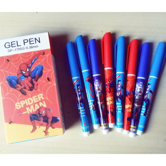 

Pulpen Gel Pen Karakter Captain America