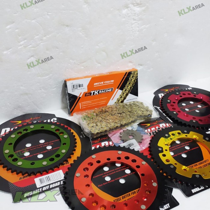Gear Set KLX Xbreak Rantai TK Gear KLX DTracker set model TK SSS THOR
