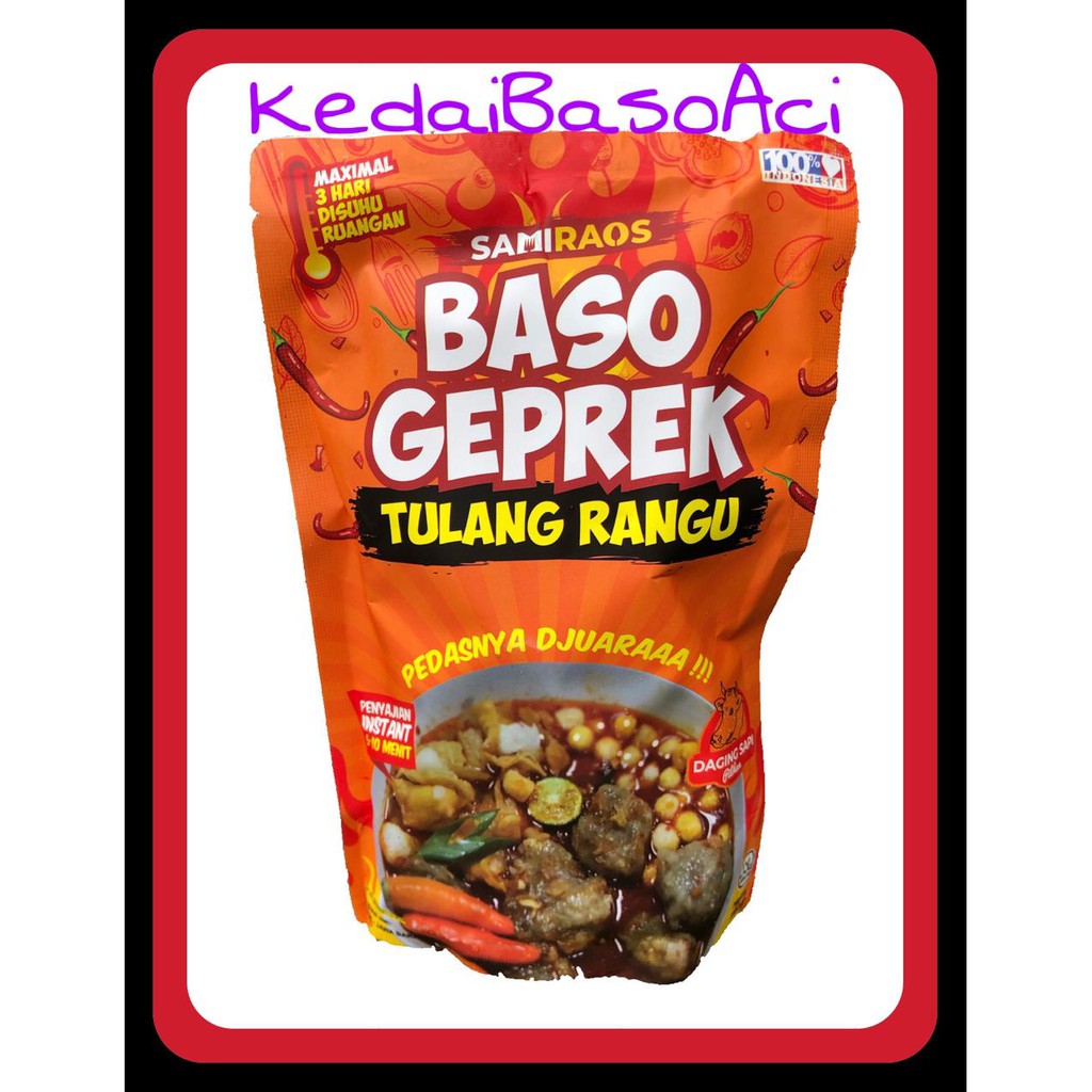 

baso TULANG RANGU geprek Samiraos