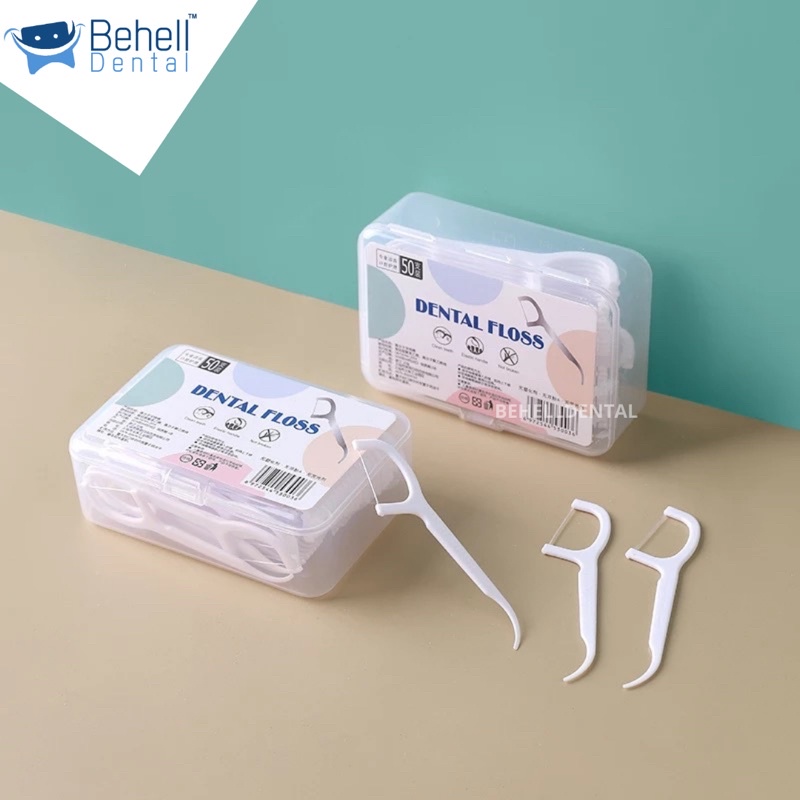 5 PICS DENTAL FLOSS STICKS PICK PICKS BENANG GIGI / SIKAT SELA CELAH BEHEL BENANG GUARDIAN / Alat Pembersih Penghilang Plak Gigi dan Bau Mulut / Behel Ortho Behelldental Dental