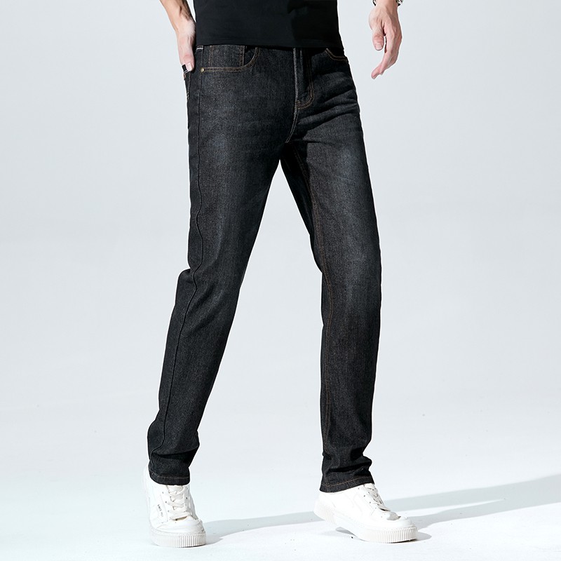 Bosgo Celana panjang jeans standart Pria warna Hitam dan Biru  Jeans Celana Panjang /celana jeans pria cowok