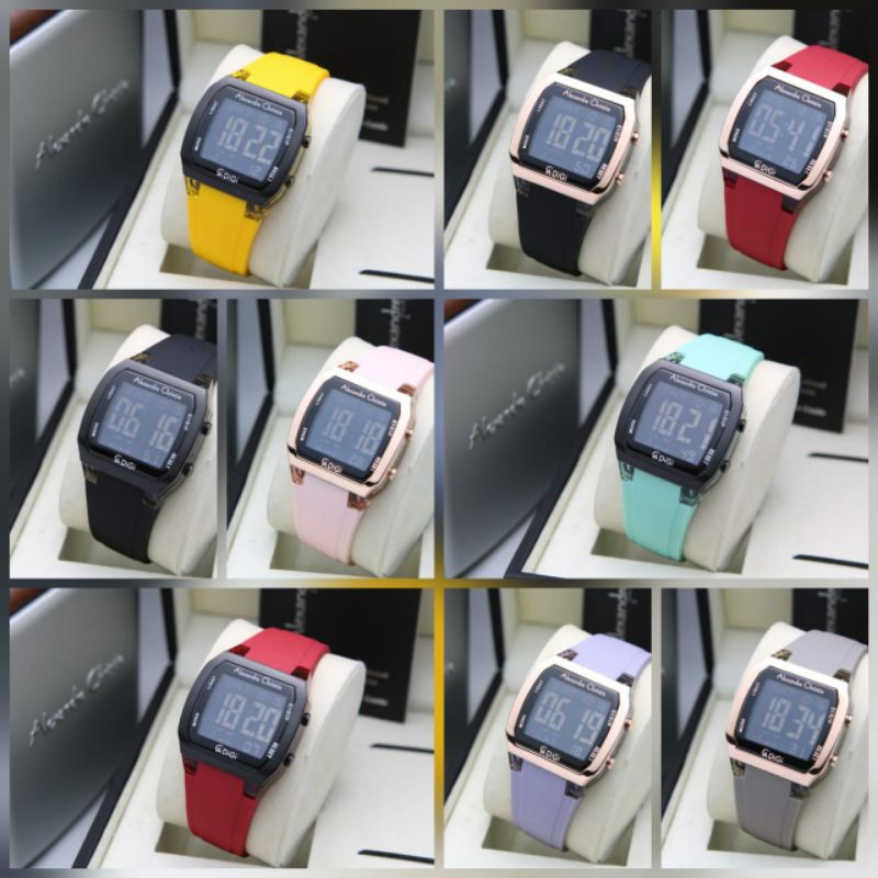 [BEST SELLER] JAM TANGAN WANITA AC9348 / AC 9348 RUBBER DIGITAL ORIGINAL GARANSI RESMI 1 TAHUN
