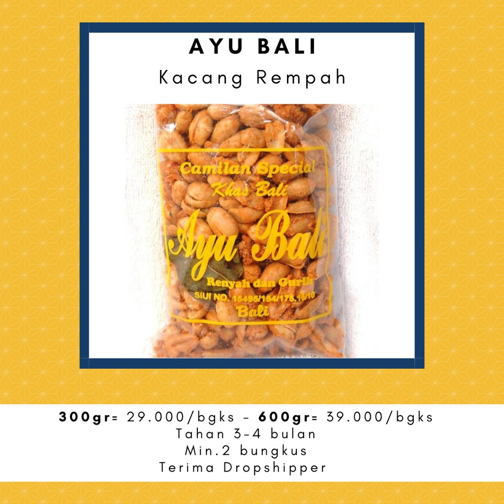 

Ayu Bali Kacang Rempah 300gr