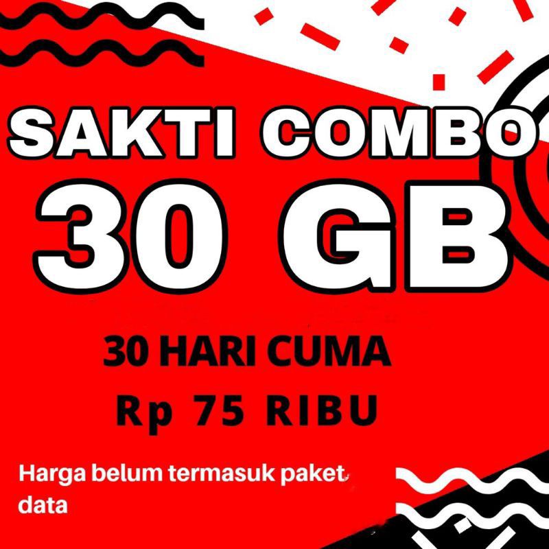 KARTU TELKOMSEL COMBO SAKTI 30GB|75rb MURAH