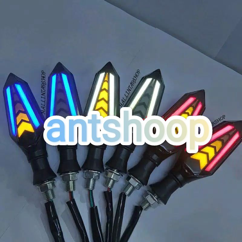 SEN MOTOR LED RUNNING 2 SISI UNIVERSAL VIXION,CB150,MEGAPRO,VERSA,MXKING,R15,R25,NINJA VARIO 150NEW ANTSHOOP