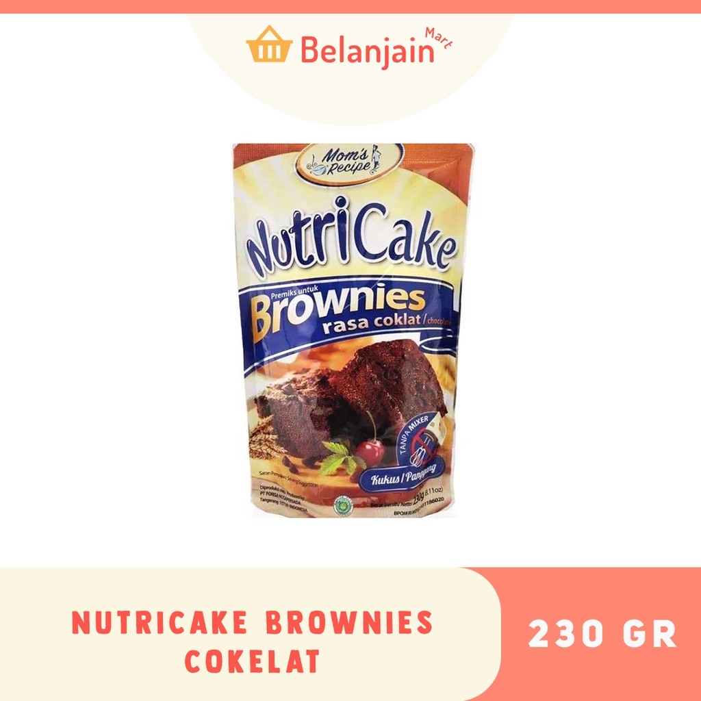 

NUTRICAKE BROWNIES COKELAT 230GR
