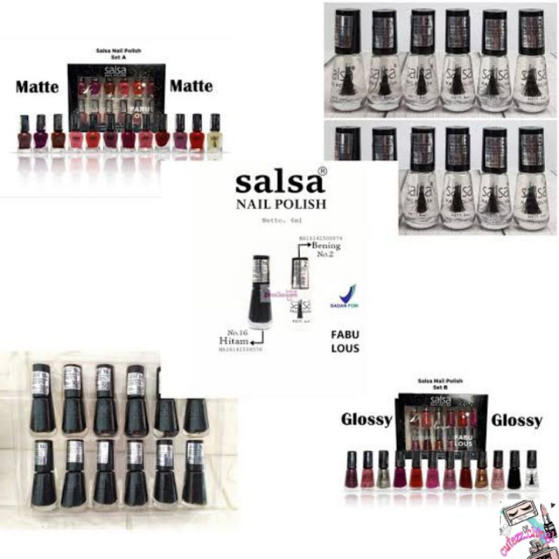 ☃️Cutezz_Ching1☃️Salsa Nail Polish 6ml - Kutek/Cat Kuku