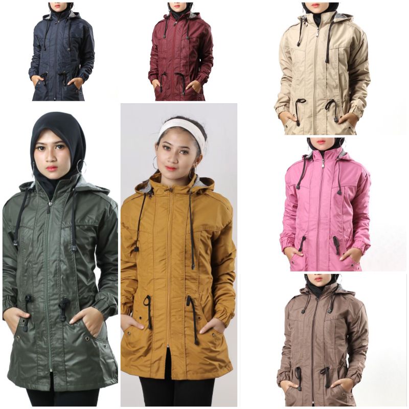Jaket Motor Cewek - Jaket Cewek Import - Jaket Blessher - Jaket Parka - Jaket Parka Anti Air wanita