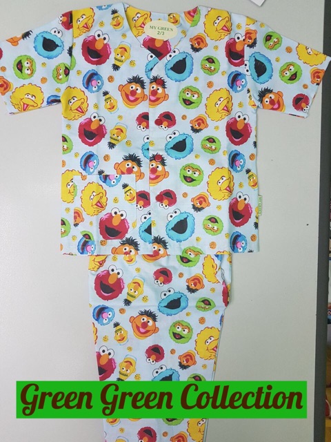 Piyama Katun Anak Motif Full Print (1-10th)