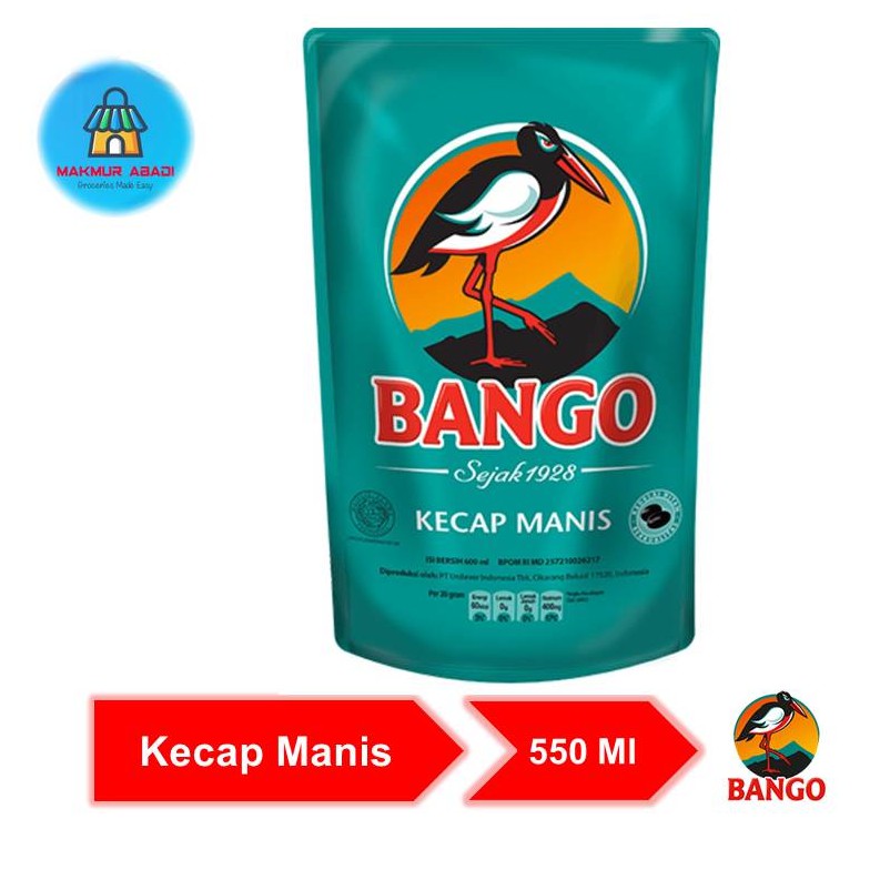 

Kecap Manis Bango 550 Ml || Makmur Abadi Official Store