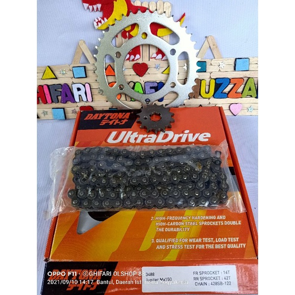 GEAR SET DAYTONA RACING ULTRA DRIVE JUPITER MX KING 150 & VIXION
