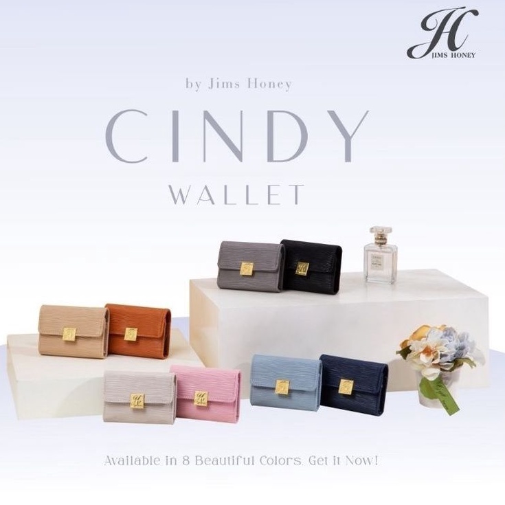 Jimshoney Cindy Wallet Card Holder Organizer Dompet Wanita Lipat Kecil Mini / Dompet Kartu Murah Lipat dari Jims Honey