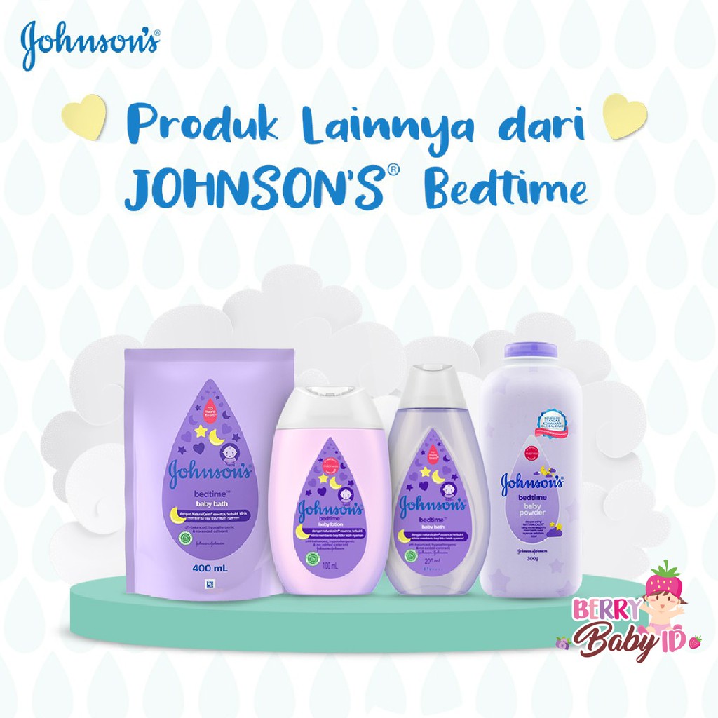 Johnson's Baby Powder Bedtime Bedak Tabur Bayi Anak Johnsons Berry Mart