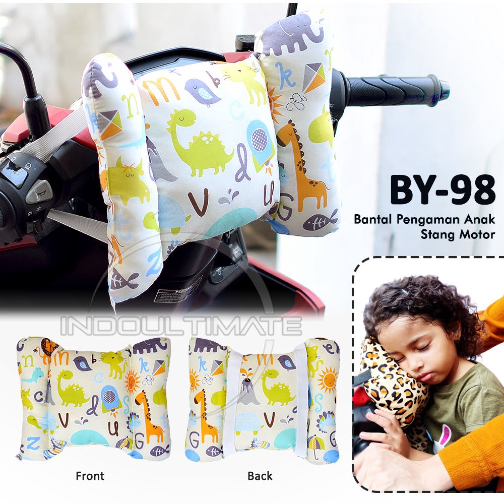 Bantal Stir Motor Karakter BABY LEON BY-98 Bantal Motor anak Stang setang Motor Bantal Tidur Anak Se