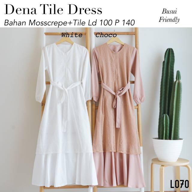 DENA TILE DRESS / DRESS LEBARAN