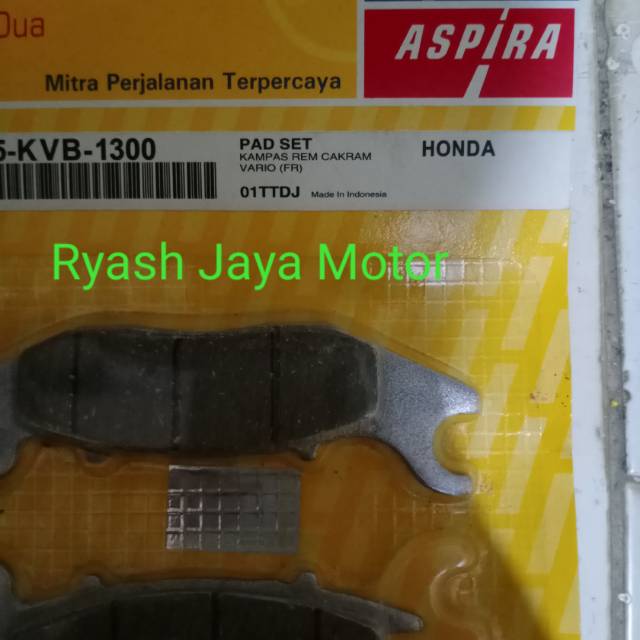 Kamaps rem depan/ dispad depan vario lama old pertama/ PCX Lokal ABS aspira