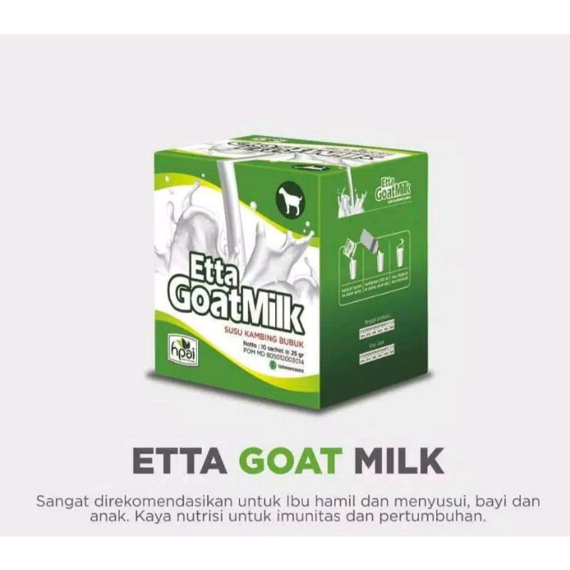 

HNI Etta Goat Milk/Susu Kambing Ettawa (utk Gangguan pncernaan, baik untk bumil, penggnti asi dll.