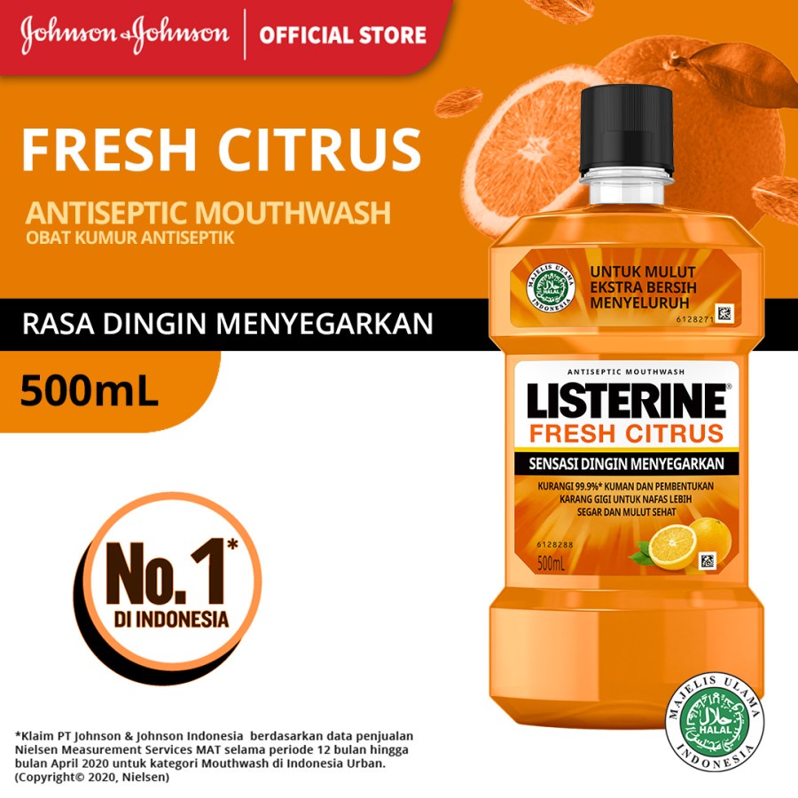 Listerine Fresh Citrus 500 ml