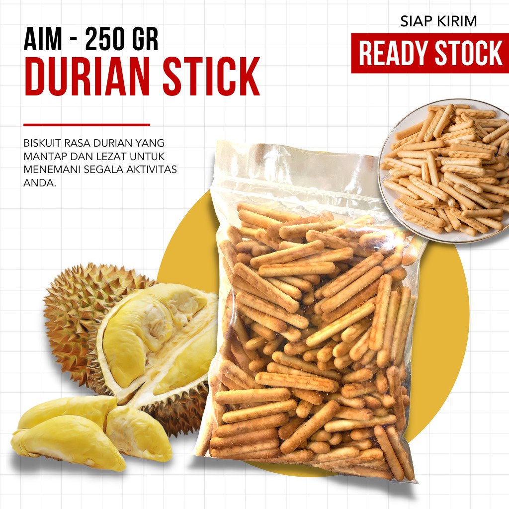 Stick Durian - Kangguru / AIM Biscuit / Snack 250 gr - TERMURAH